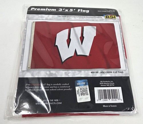 Wisconsin badgers flag 5 - badgers, x