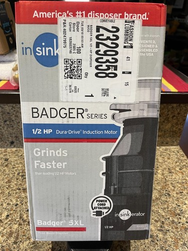 New insinkerator badger - insinkerator, 5xl